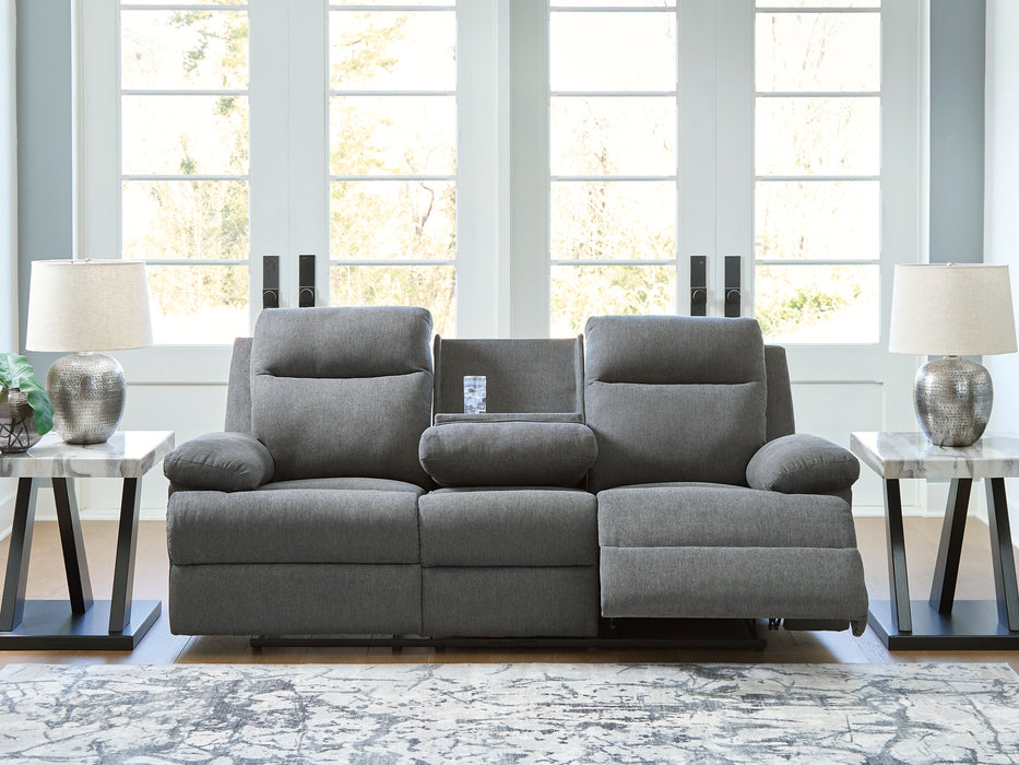Side-Swipe REC Sofa w/Drop Down Table