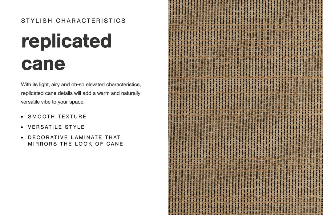 Cielden Full Upholstered Panel Bed with Mirrored Dresser and Chest