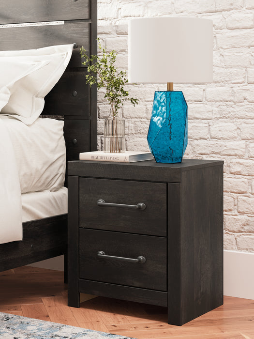 Hollivern Twin Panel Bed with Mirrored Dresser and Nightstand