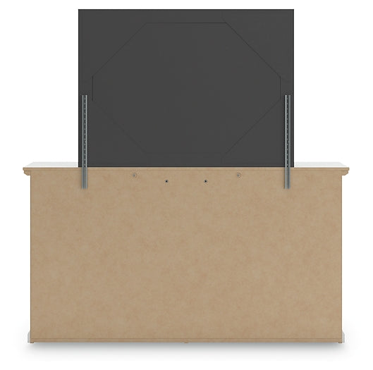 Bostwick Shoals Full Panel Bed with Mirrored Dresser