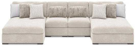 Cuddle Plush 4-Piece Sectional with Chaise