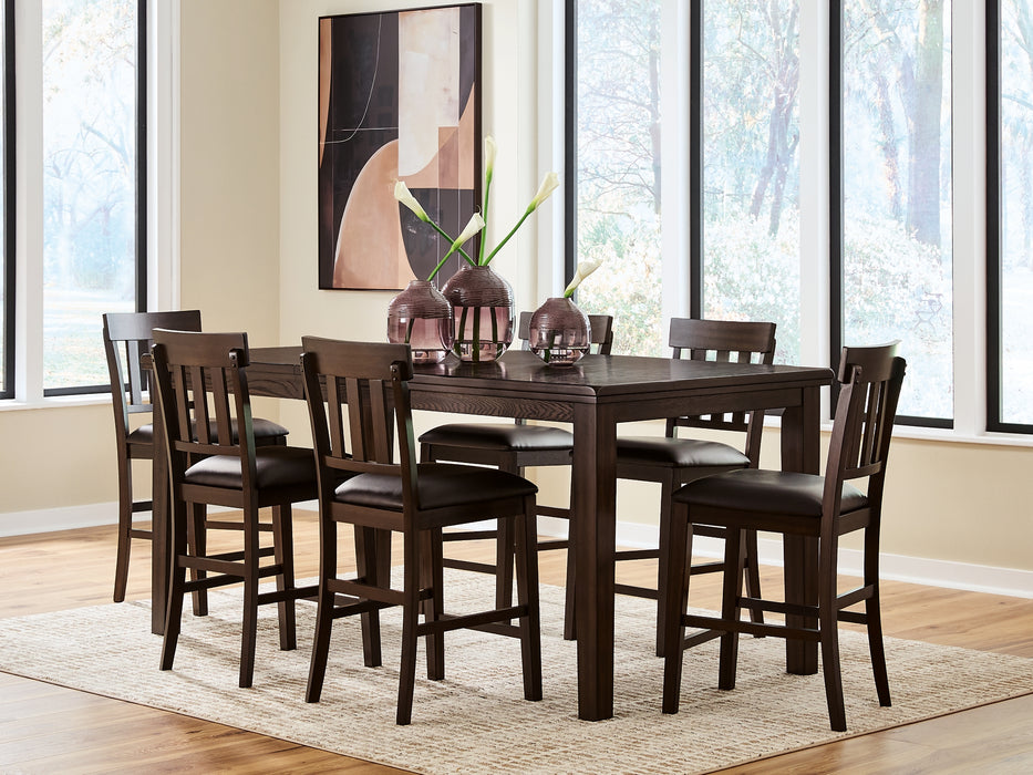 Haddigan Counter Height Dining Table and 6 Barstools