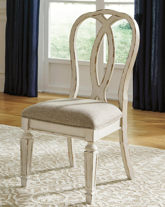 Realyn Dining Table and 4 Chairs