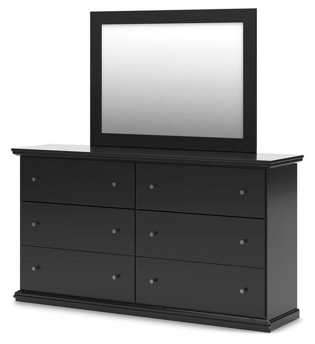 Maribel Queen Panel Bed, Dresser, Mirror, Chest and Nightstand