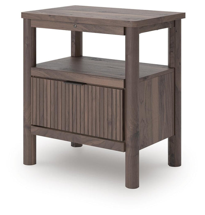 Pamytta Full Panel Bed, Dresser, Mirror, Chest and Nightstand