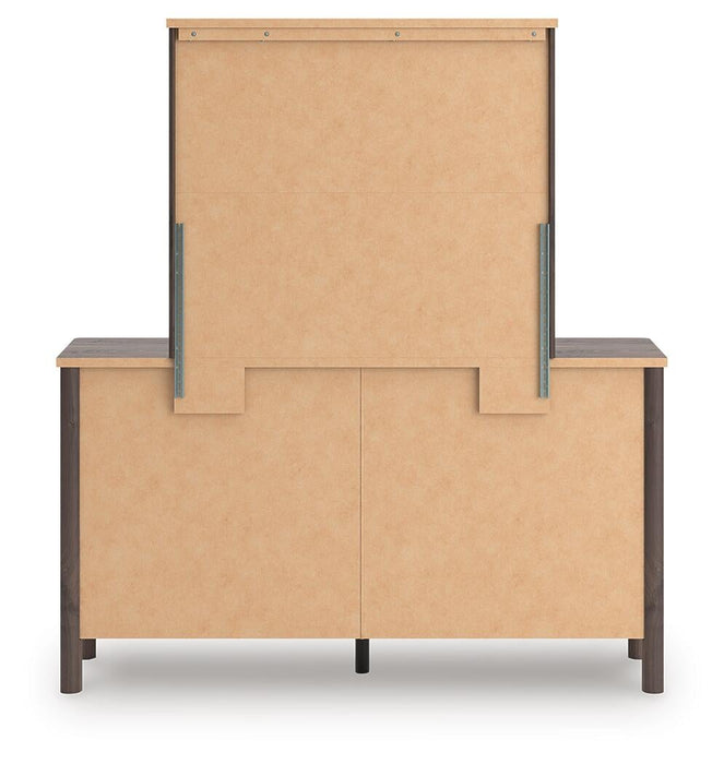 Pamytta Full Panel Bed, Dresser, Mirror and Nightstand