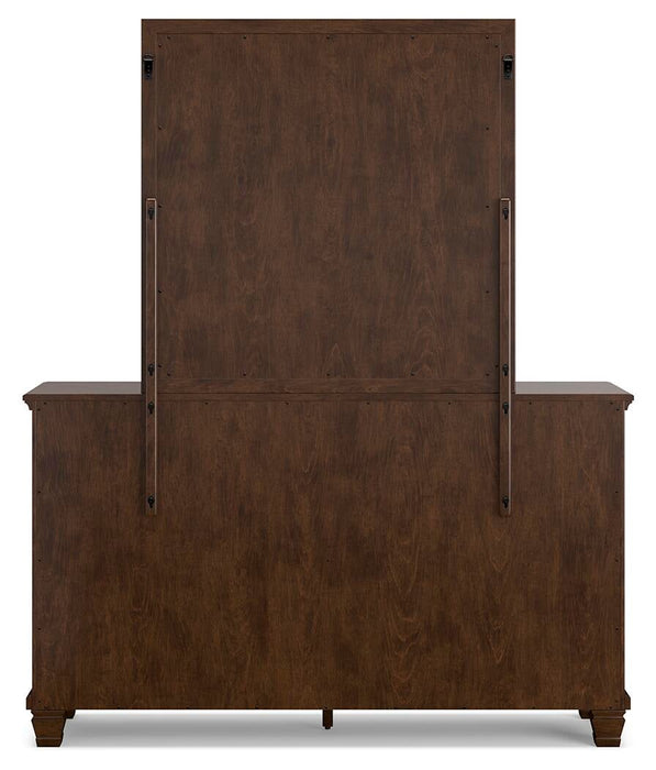 Danabrin Twin Panel Storage Bed, Dresser, Mirror and Nightstand