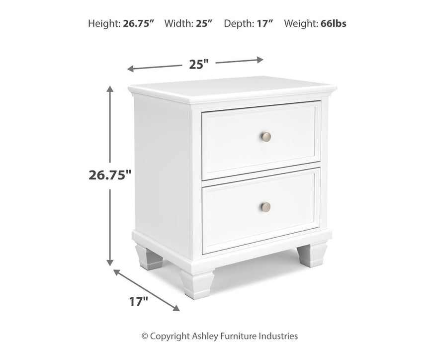 Fortman Twin Panel Storage Bed, Dresser, Mirror and Nightstand