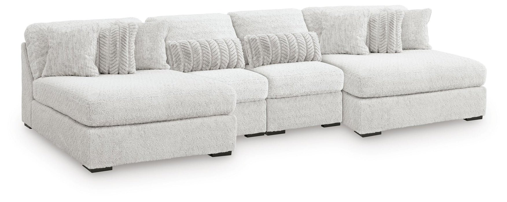Cuddle Plush 4-Piece Sectional with Chaise