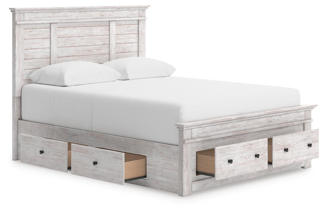 Makidern Queen Panel Storage Bed