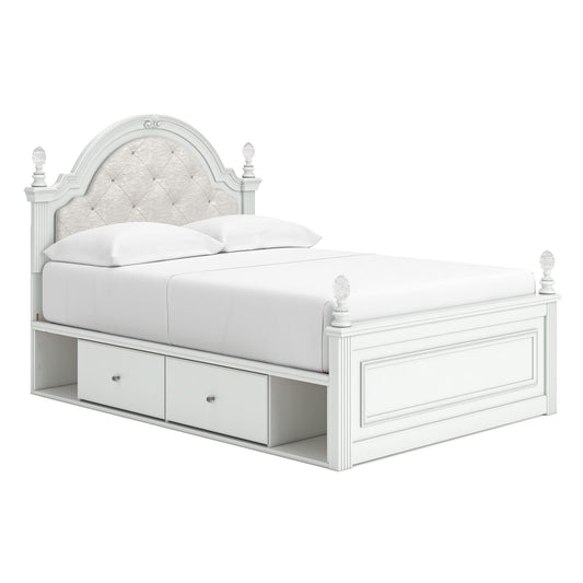Kozlani Full Upholstered Panel Bed with Storage