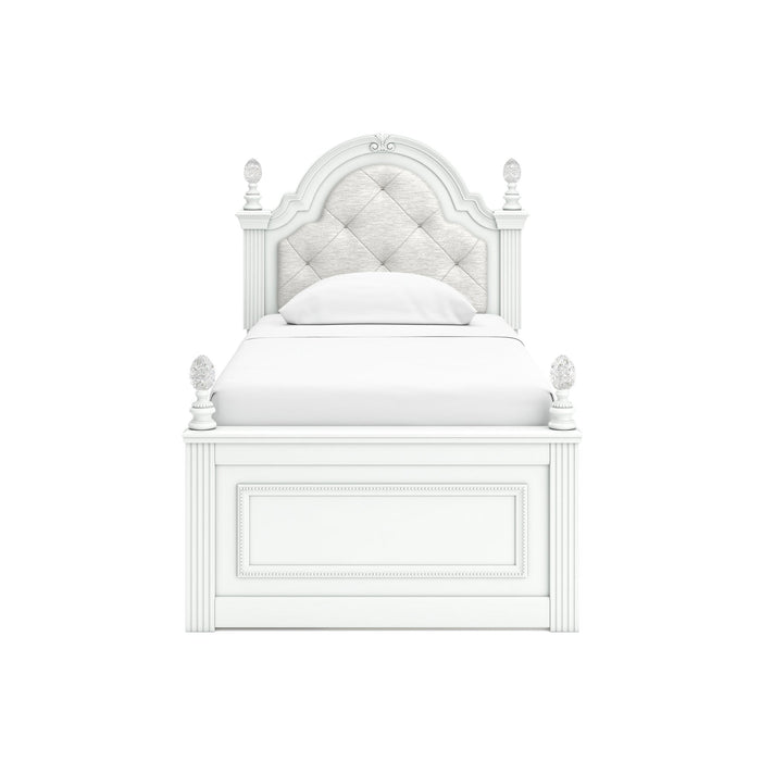 Kozlani Twin Upholstered Panel Bed with Storage