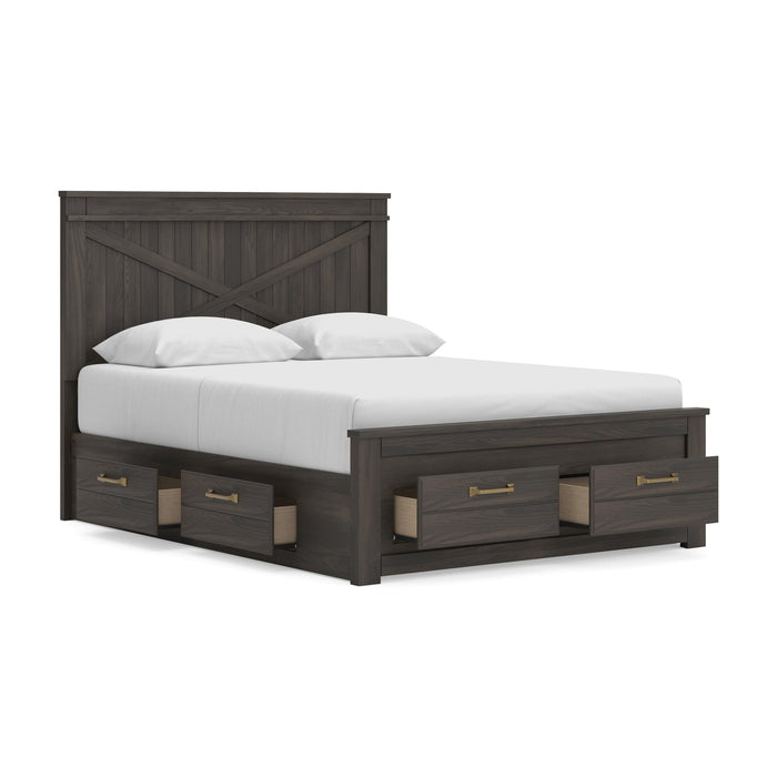 Ashley Express - Vonitta Bay Queen Panel Storage Bed